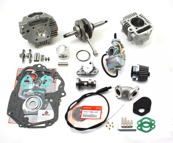 TB Parts 108cc Big Bore Kit, V1 Race Head, & 24mm Carb Kit - Honda 50cc & 70cc Various Models